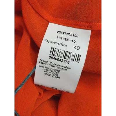 Pre-owned Msgm Mid-length Dress In Orange