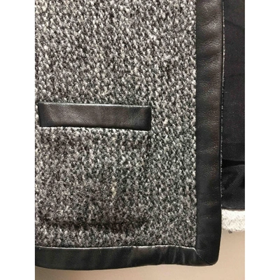 Pre-owned Maje Wool Short Vest In Grey