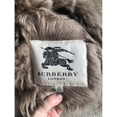 Pre-owned Burberry N Camel Shearling Coat