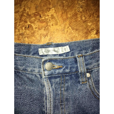 Pre-owned Minkpink Blue Cotton Shorts
