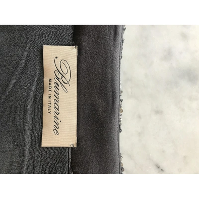 Pre-owned Blumarine Silk Mid-length Skirt In Grey