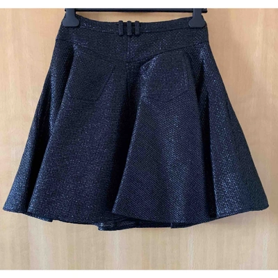 Pre-owned Versace Mid-length Skirt In Metallic