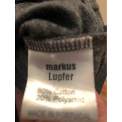 Pre-owned Markus Lupfer Mini Dress In Grey