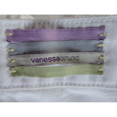 Pre-owned Vanessa Bruno Straight Jeans In White