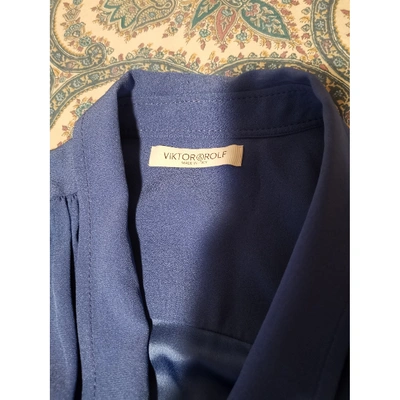 Pre-owned Viktor & Rolf Blue Dress