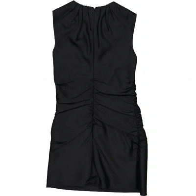 Pre-owned Prada Wool Mid-length Dress In Black