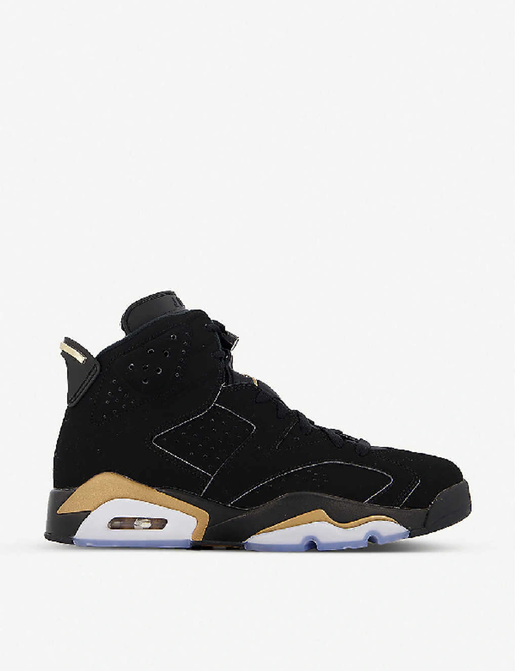 Jordan Air 6 Suede High top Trainers In Dmp Black Gold Metallic ModeSens