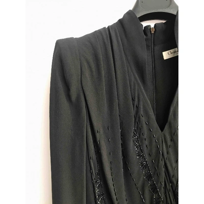 Pre-owned Dior Black Silk Dress
