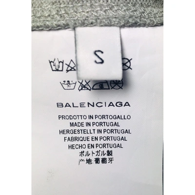 Pre-owned Balenciaga Grey Cotton  Top