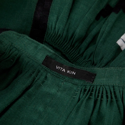 Pre-owned Vita Kin Green Linen Dress