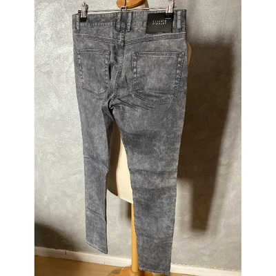 Pre-owned Claudie Pierlot Slim Jeans In Grey