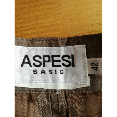 Pre-owned Aspesi Wool Shorts In Camel