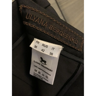 Pre-owned Ulyana Sergeenko Black Wool Trousers