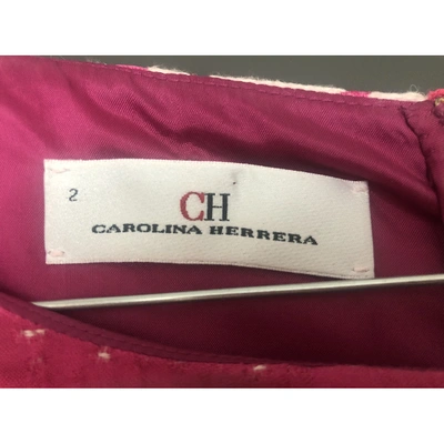 Pre-owned Carolina Herrera Mid-length Dress In Pink