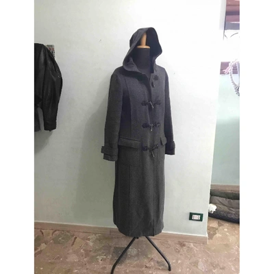 Pre-owned Pinko Wool Dufflecoat In Grey