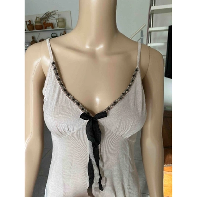 Pre-owned Velvet Camisole In Pink