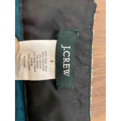 Pre-owned Jcrew Wool Mini Skirt In Multicolour