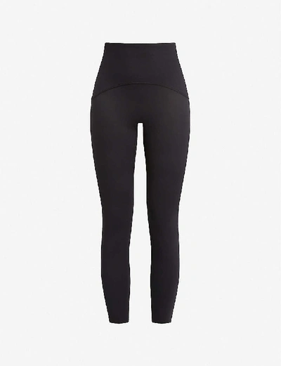 Shop Spanx Women's Black Booty Boost Active 7/8 Stretch-jersey Leggings