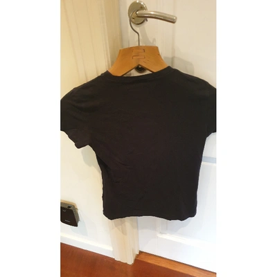 Pre-owned Pinko Black Cotton Top