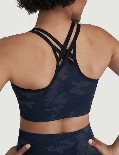 Spanx Look At Me Now Moto Low-impact Stretch-woven Sports Bra In