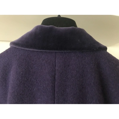 Pre-owned Julien David Wool Jacket In Purple