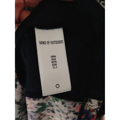 Pre-owned Band Of Outsiders Silk Mini Dress In Multicolour