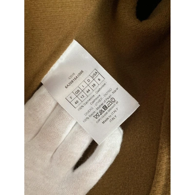 DIOR Pre-owned Cashmere Coat In Camel