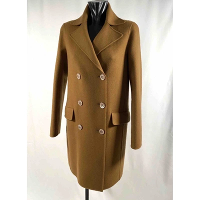 Pre-owned Dior Cashmere Coat In Camel