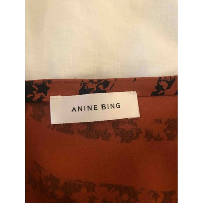 Pre-owned Anine Bing Fw19 Silk Dress In Other