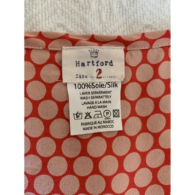 Pre-owned Hartford Red Silk Dress