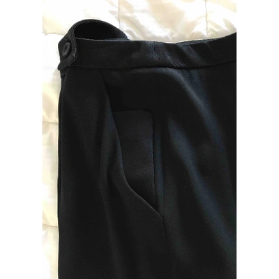 Pre-owned Paule Ka Trousers In Black