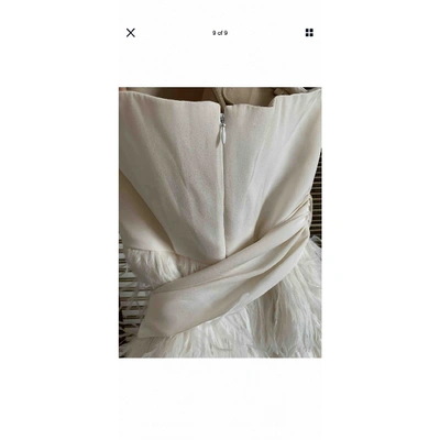 Pre-owned Azzaro White Silk Dress