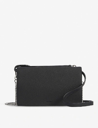 Shop Allsaints Fetch Grained-leather Cross-body Bag