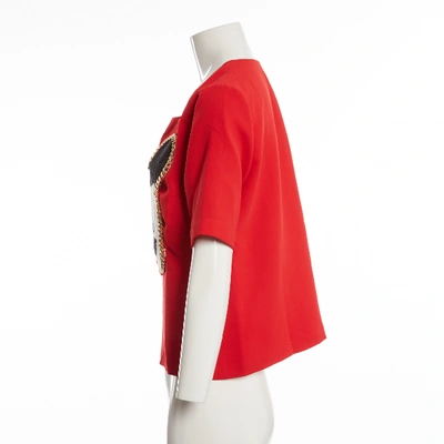 Pre-owned Ella Luna Red Polyester Top
