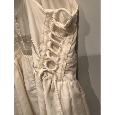 Pre-owned Barbara Bui Mid-length Dress In Beige