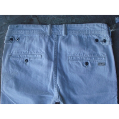 Pre-owned Diesel Slim Jeans In White