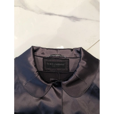 Pre-owned Dolce & Gabbana Silk Short Vest In Brown