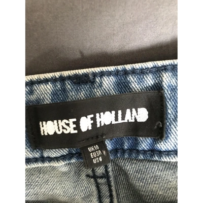 Pre-owned House Of Holland Blue Cotton Jeans