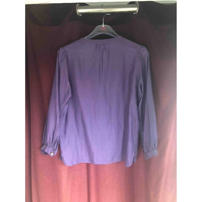 Pre-owned Gerard Darel Purple Cotton Top