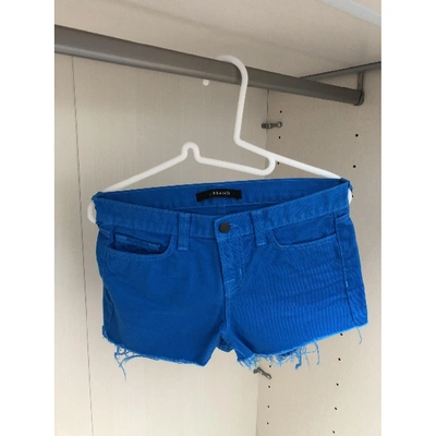 Pre-owned J Brand Blue Cotton Shorts