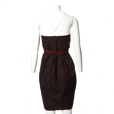 Pre-owned Bottega Veneta Mini Dress In Brown