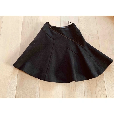 Pre-owned Alaïa Wool Mid-length Skirt In Black