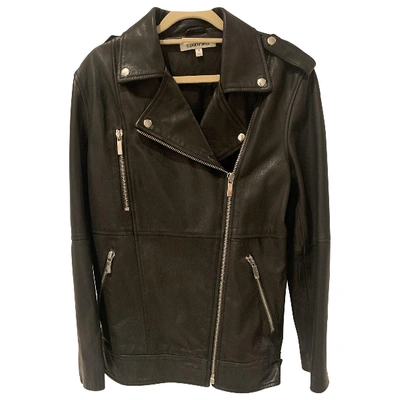 Pre-owned Elizabeth And James Black Leather Jacket