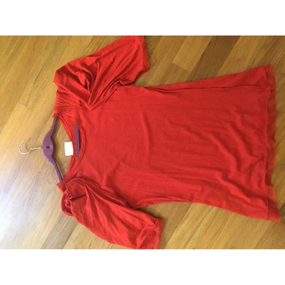 Pre-owned Lanvin Tunic In Red