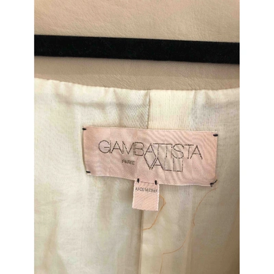 Pre-owned Giambattista Valli Leather Jacket In Beige