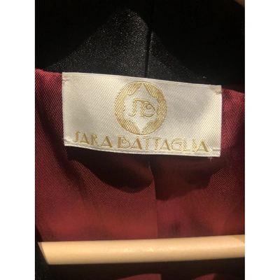 SARA BATTAGLIA Pre-owned Velvet Jacket In Black