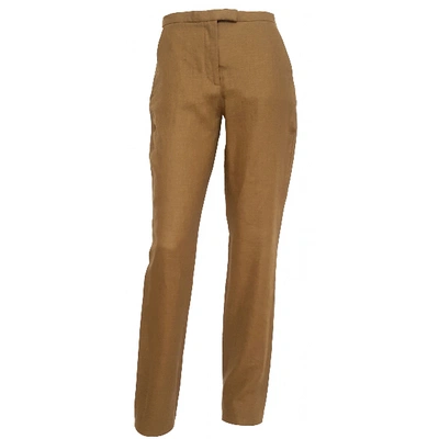 Pre-owned Valentino Linen Straight Pants In Other
