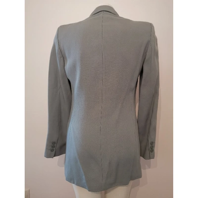 Pre-owned Emporio Armani Wool Blazer In Grey