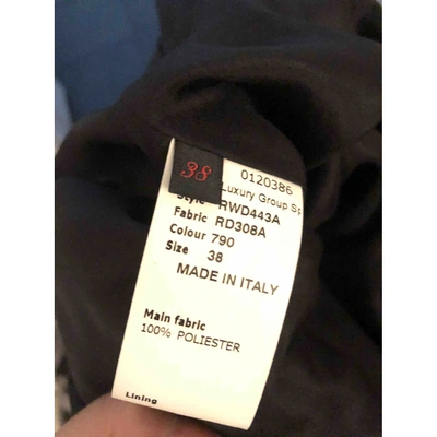 Pre-owned Rochas Silk Mini Dress In Black