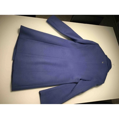 Pre-owned Blumarine Wool Coat In Blue
